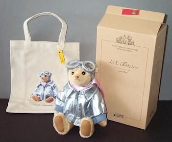 シュタイフ【steiff】JAL パイロット・テディベア 2004 28cm EAN676260