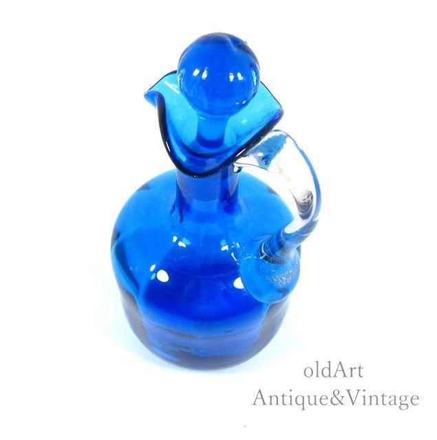 USA製アメリカンヴィンテージガラスピッチャージャグ水差し蓋付き