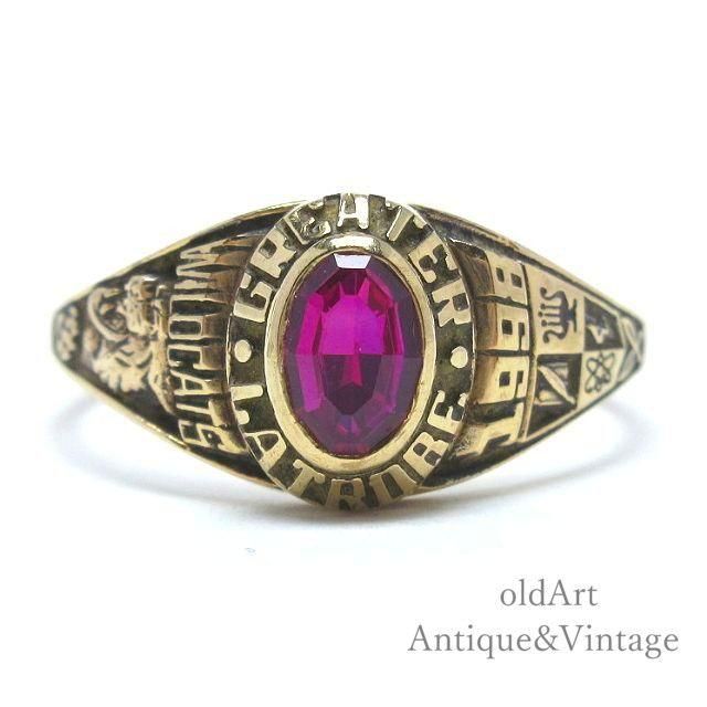 USA製1998年HERFFJONES社ヴィンテージWILDCATSカレッジリング指輪【10