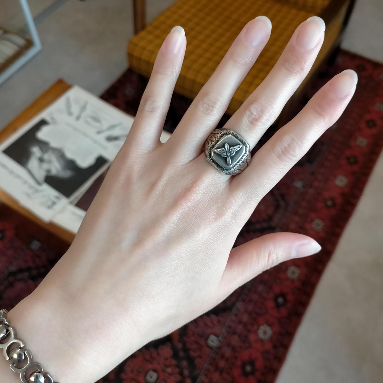 USA製1940年代WW2ヴィンテージUSAFエアフォーススターリングシルバー製