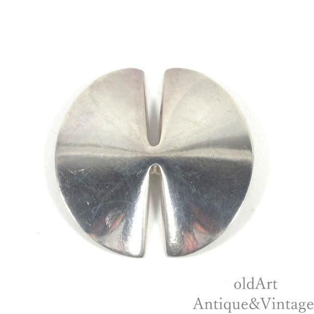 ジョージジェンセン ピン ブローチ 20 リーフ サークル シルバー