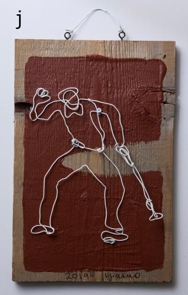 田中靖夫 ゴルファー針金アート - チョイス道楽