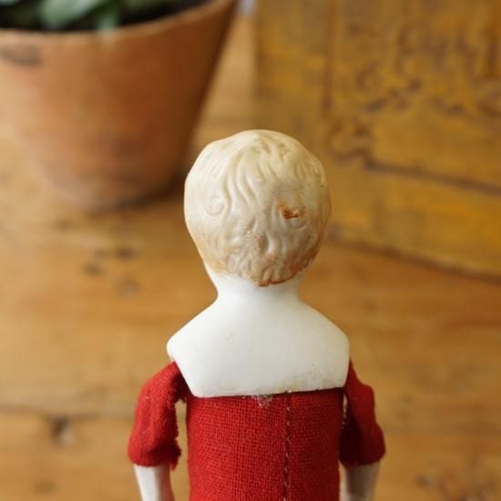 ドイツ アンティーク チャイナヘッドドール 男の子 15cm ビスク