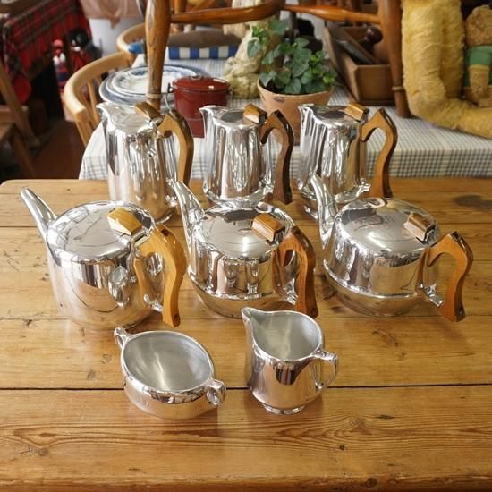 イギリス ヴィンテージ Picquot ware ピコーウェア ティーポット 初期