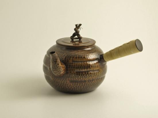 銅製 五牛急須 徳利 煎茶器 装飾品 工芸品 美術品 置物 銅製 五牛急須