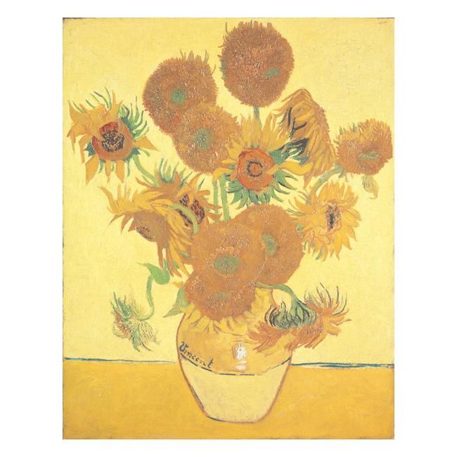 グラハム クラークの銅版画 ヴィンセントのひまわり