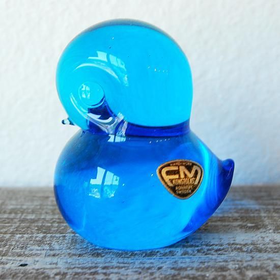 FMkonstglasコンストグラス】ガラス製 鳥のオブジェ ペーパーウエイト