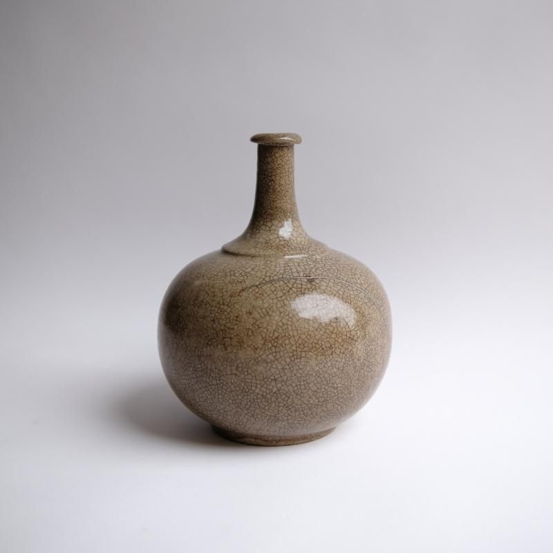 美濃 御深井 徳利 古美術 古道具 アンティーク 花器 酒器