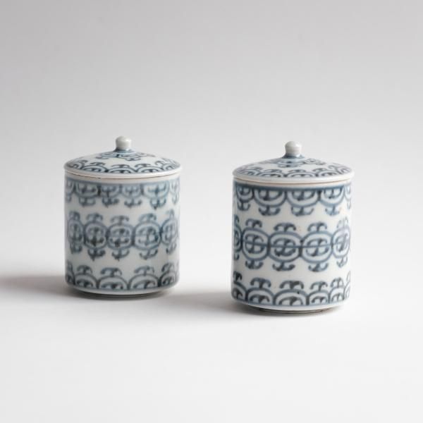 中国 染付 蓋壷 時代物 DT170 【公式通販】