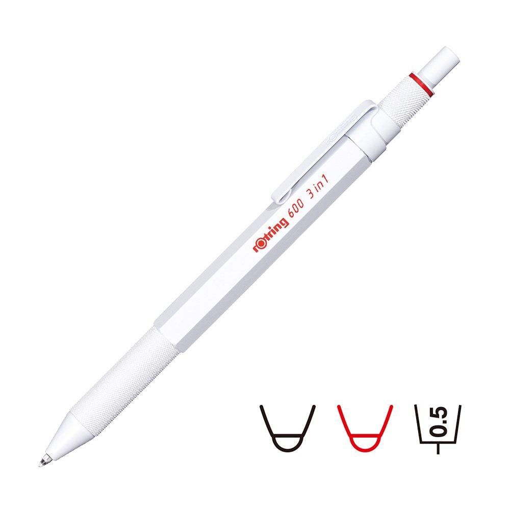 ロットリング 600 3in1 マルチペン ホワイト 2149494 (612929)