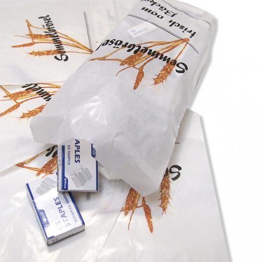 マルシェ袋 ドイツ 海外市場の紙袋（パン粉・グラシン） 5枚セット