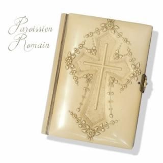 送料無料】フランス アンティーク 聖書 1892年製 【Paroissien romain