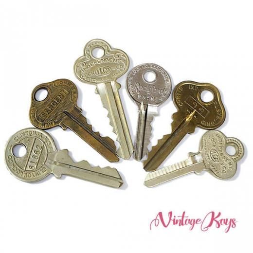 USA 1950年代～ アンティーク キー 6本セット 鍵【C-type】