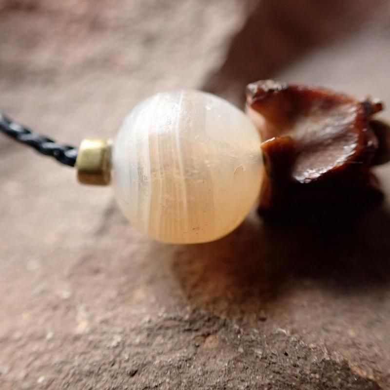 アンティークビーズ瑪瑙ビーズブレスレット アンティークビーズ瑪瑙