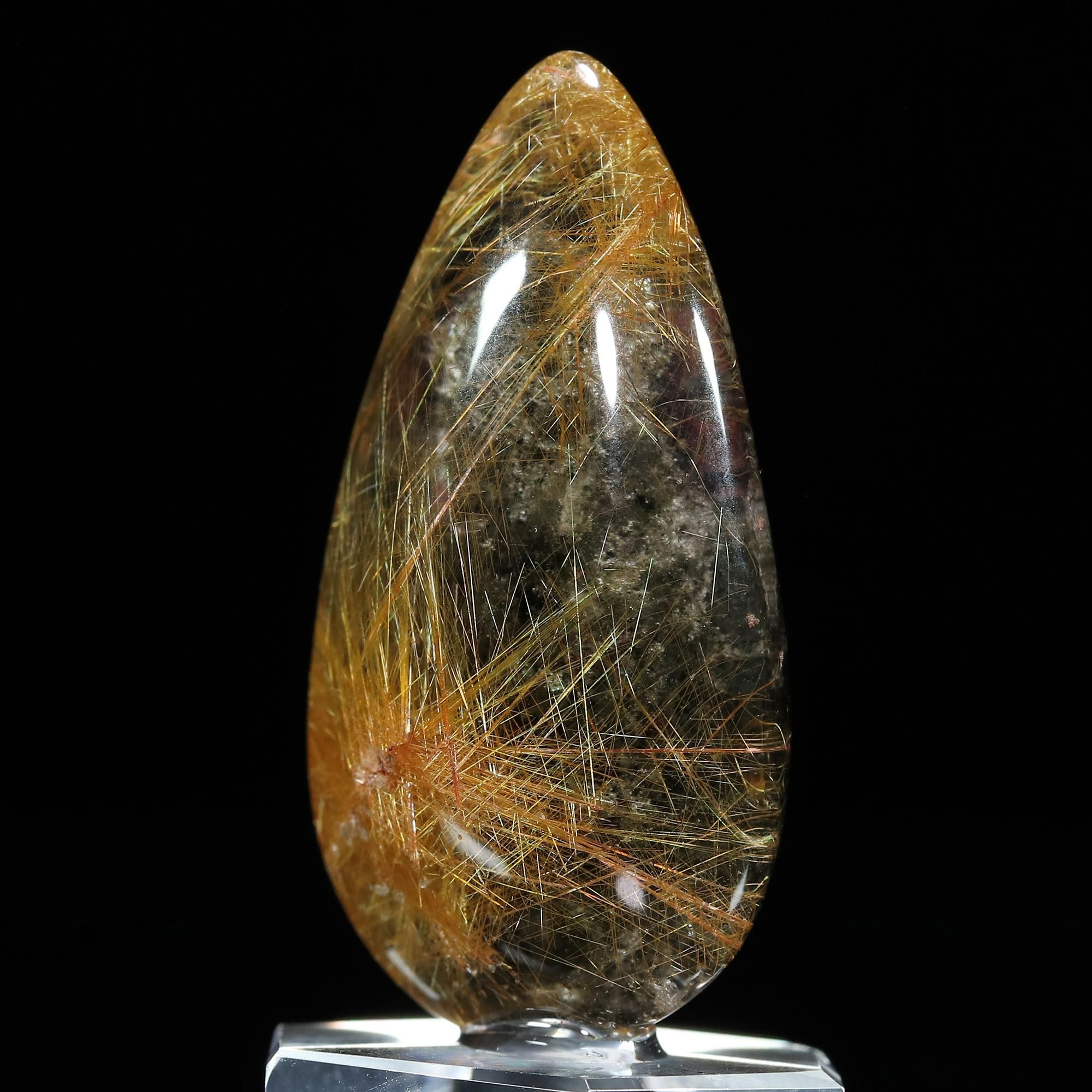 入手困難/希少なルチルの色味/水晶の透明度も抜群】ガーデン入り