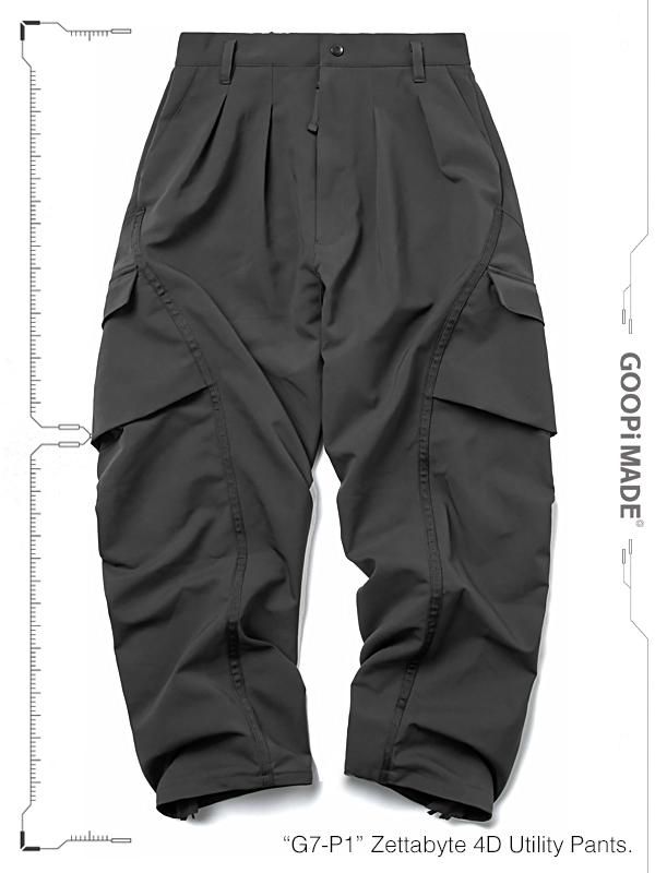 GOOPiMADE - ”G7-P1” Zettabyte 4D Utility Pants - SHINKIROU1.0