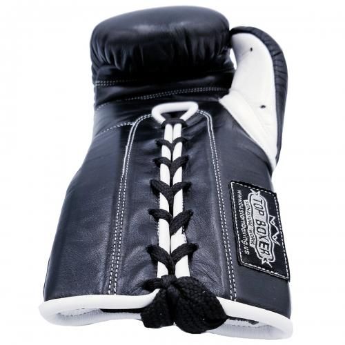 ISAMI BOXER 試合用 ボクシンググローブ 10oz 紐式 黒 ISAMI BOXER