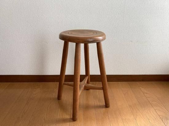 昭和レトロ 木製スツール アンティーク椅子 「暮らしの古民具・器こっ
