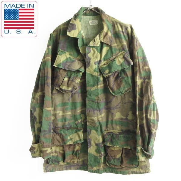 美品 60's USA製 実物 米軍 ジャングルファティーグ ジャケット ERDL