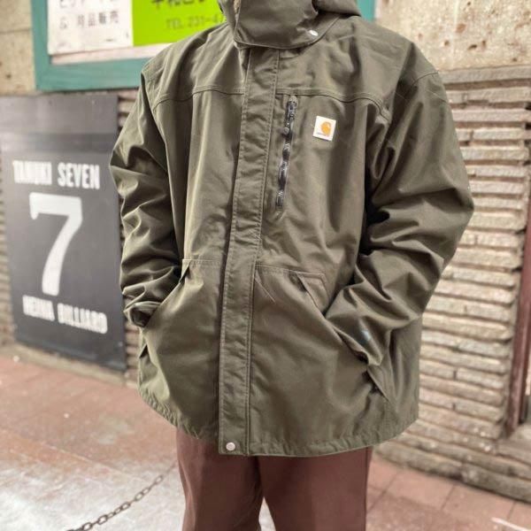 アメリカ企画 carhartt カーハート ショアライン ジャケット 2XL 緑系
