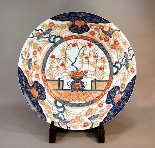 111 セール 扇 色絵 金彩 皿 鶴 桜 伊万里 有田 九谷 鍋島 111 セール