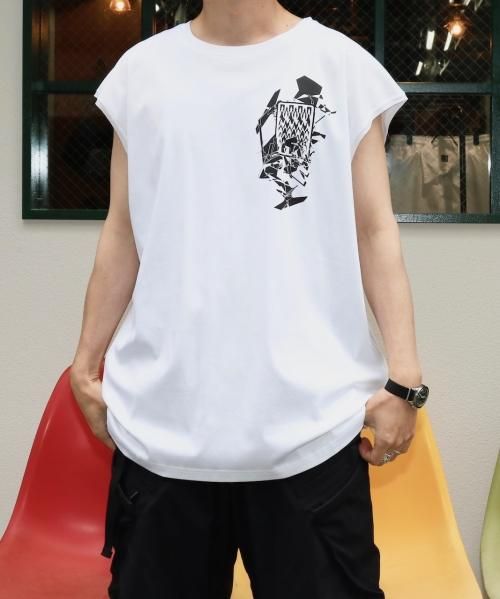 ACRONYM S25-PR-B ノースリーブTシャツ ホワイト ACRONYM S25-PR-B