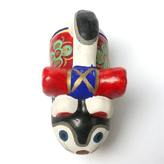 張り子 犬 二橋志乃 Vintage Japanese Folk Art: 犬張子 / 二橋志乃