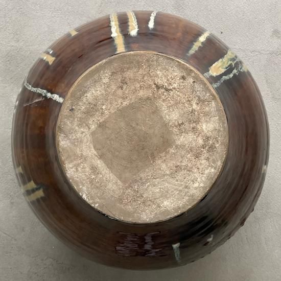 Vintage Japanese Folk Art: 三彩打掛蓋壷 / 小鹿田焼 (坂本茂木