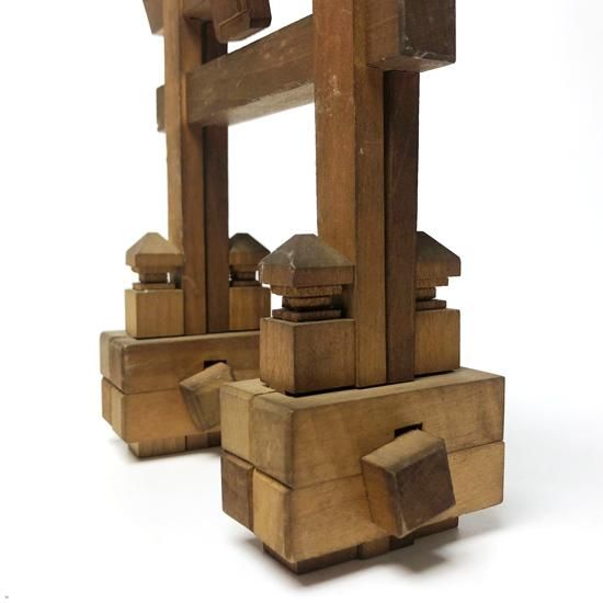 山中組木ワークス 組み木パズル2個セット 山中組木工房 山中組