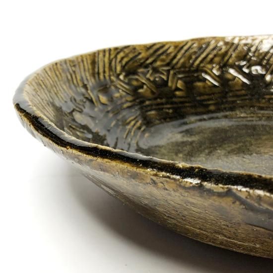 Vintage Japanese Folk Art: 灰釉緑押紋手鉢 / 武内晴二郎 - Swimsuit