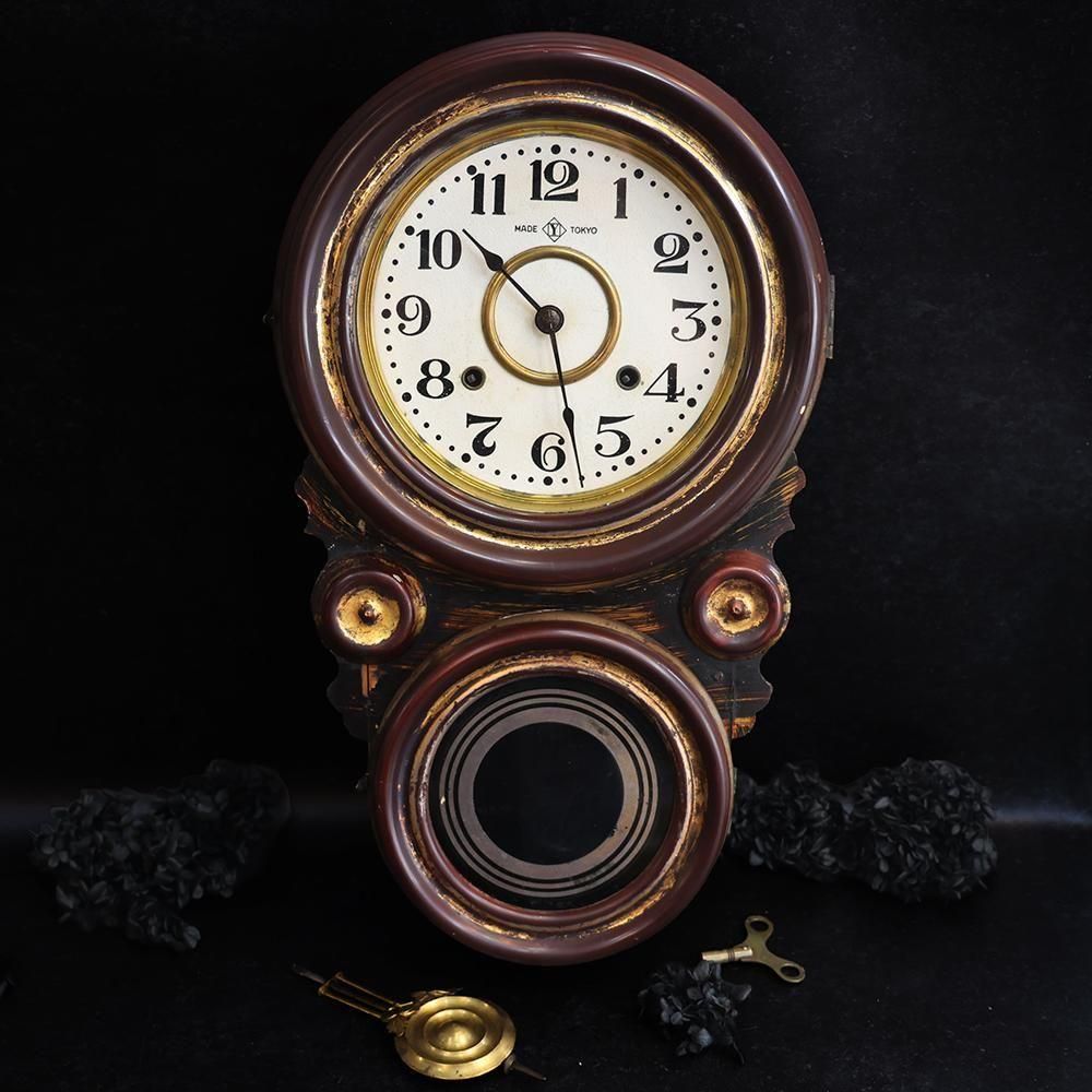 古いダルマ時計（半ジャンク）- 海福雑貨通販部