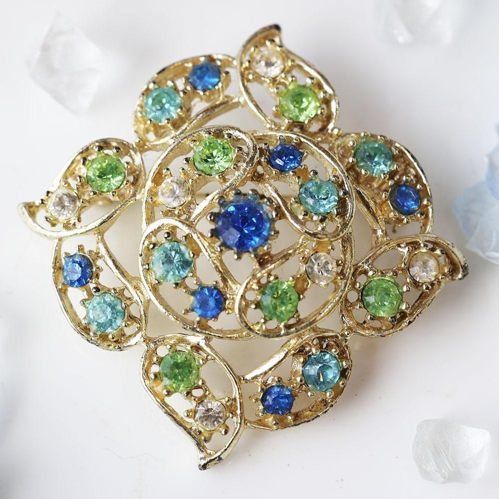 孔雀のブローチ - 海福雑貨通販部