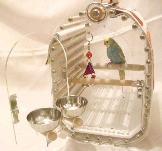 LITTLE BUDDY☆LB290クリア中型インコ用アクリルキャリー