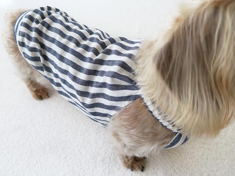 ハンドメイド犬服ならanbia（アンビア）～きゃみたんく・スモック風～