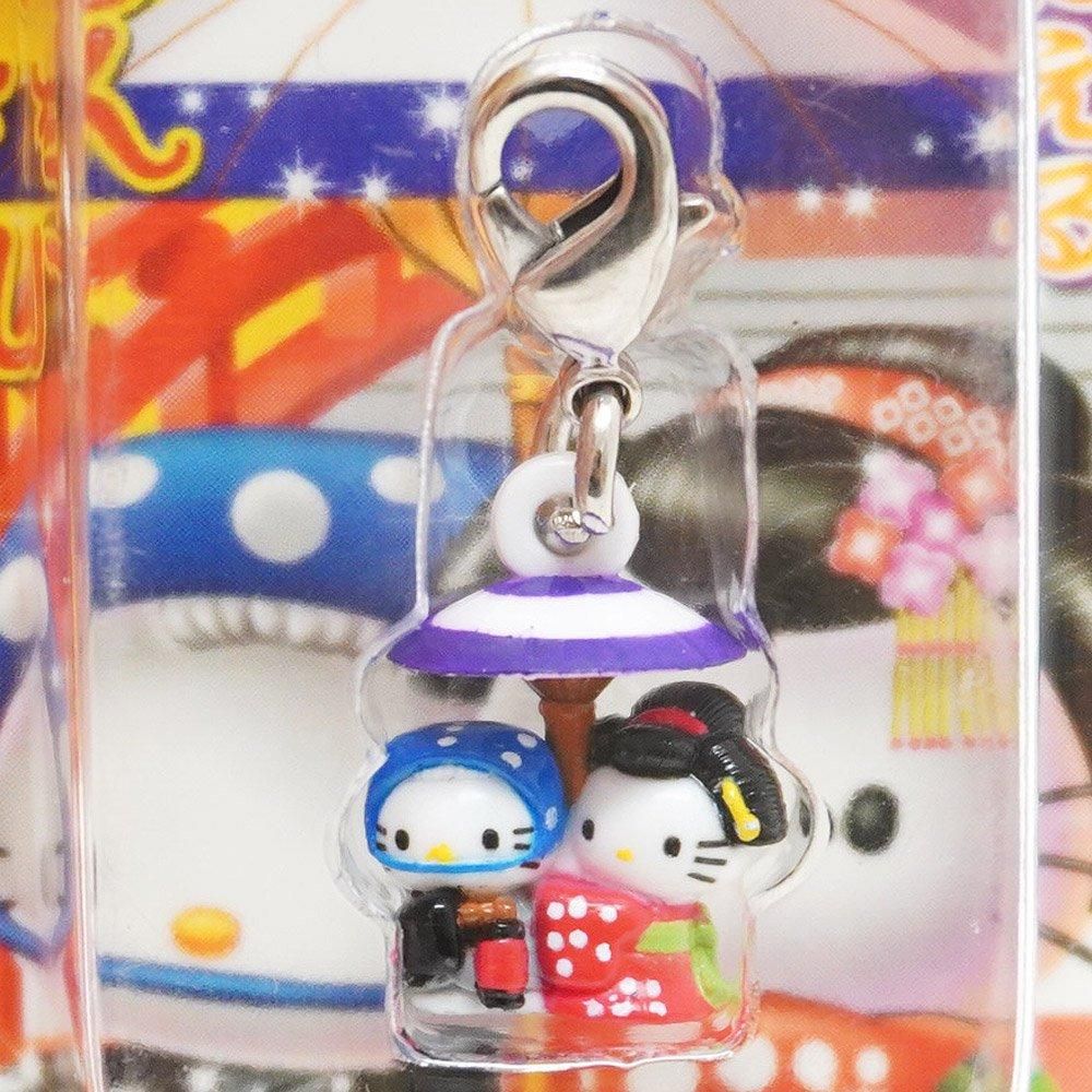 激レアハローキティ 銀座カンカン娘 ストラップ根付け 東京限定
