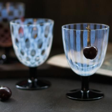 廣田硝子 大正浪漫硝子 氷コップ デザートカップ 水玉 乳白 和グラス二