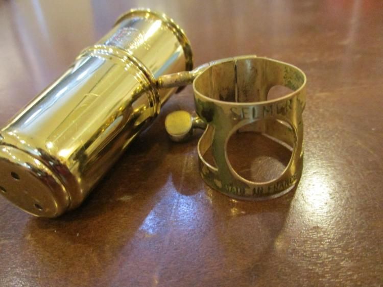 値下げ】Selmer 旧型ソプラノサックスリガチャ&キャップ