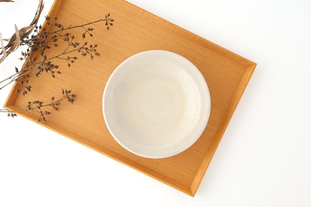 5寸縁付平皿｜縄紋｜灰｜陶器｜高橋あい｜和食器通販｜うちる｜和食器