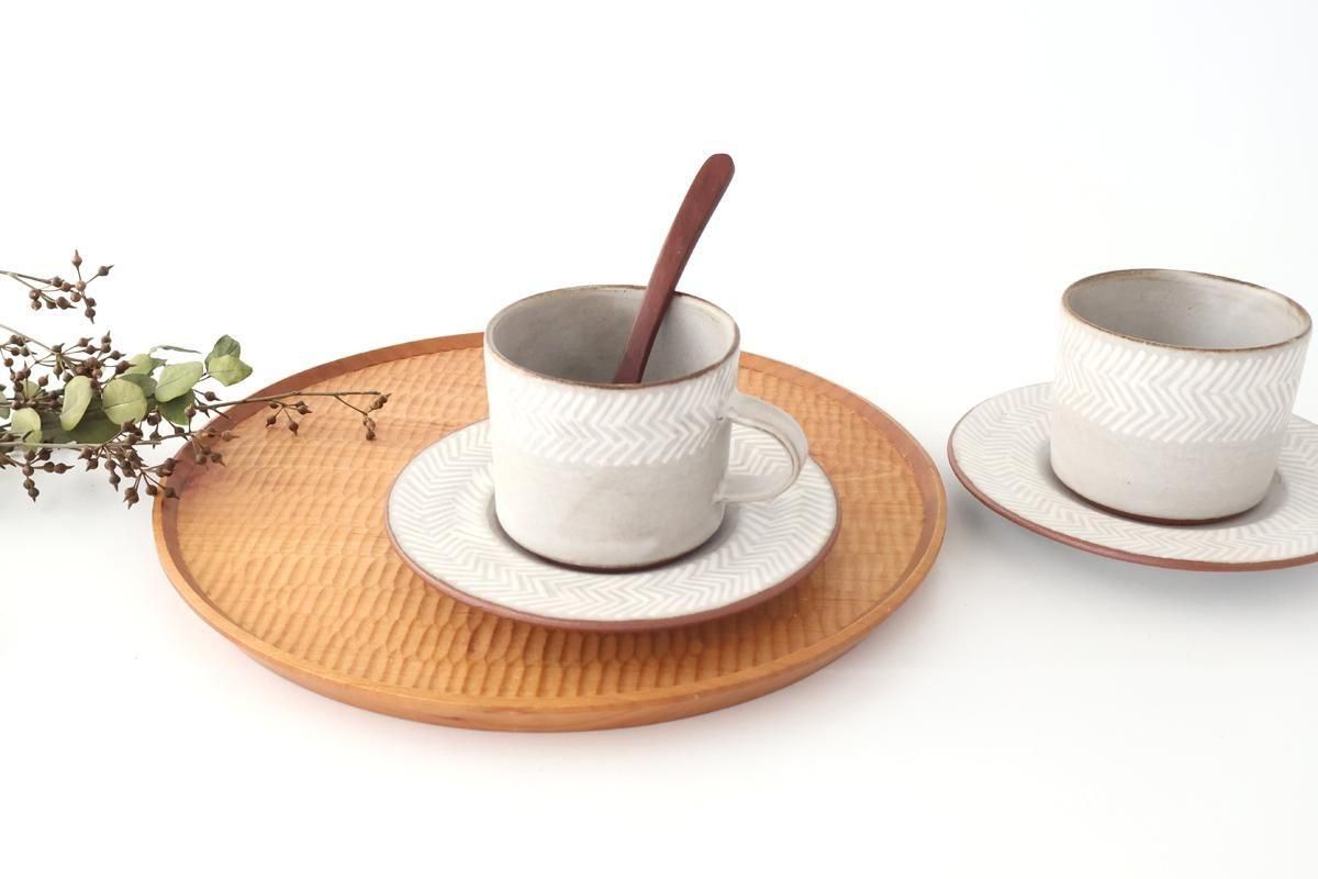 ヘリンボーン｜象嵌カップ＆ソーサー｜陶器｜葛西国太郎｜和食器通販