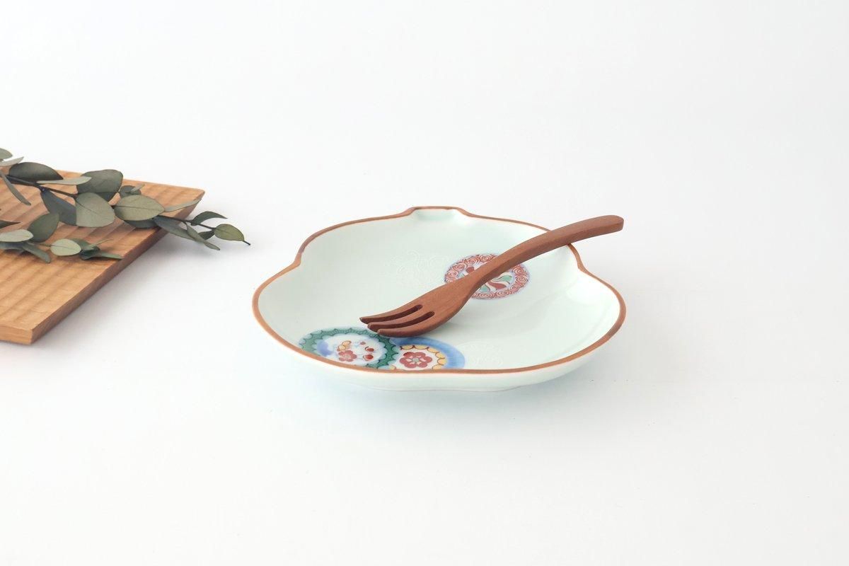 瓢型銘々皿｜唐草丸紋｜磁器｜林九郎窯｜波佐見焼｜和食器通販｜うちる