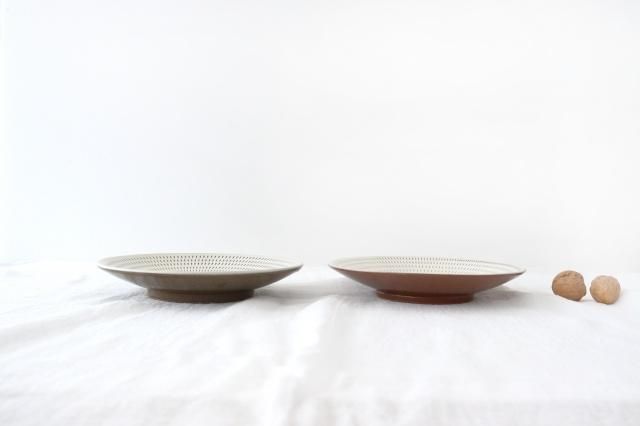 7寸皿｜トビカンナ｜陶器｜小石原焼｜和食器通販｜うちる｜和食器の皿