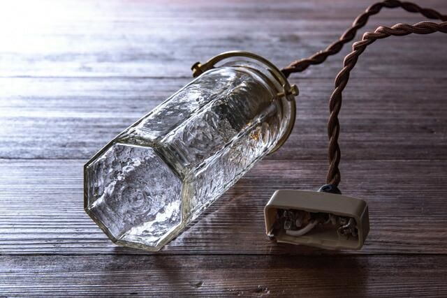 安土草多 吹きガラス ペンダントライト 八角細筒瓶 az-l08 ランプ