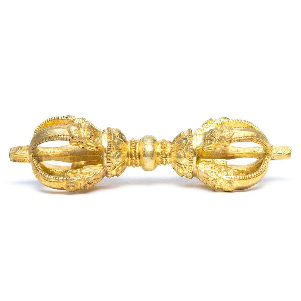 ネパール製】密教法具 ドルジェ（金剛杵） 五鈷杵 S-size｜旅する雑貨