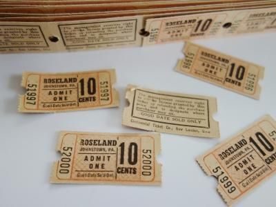 No.65】ヴィンテージ【B】グラシン封筒のみ！海外チケット(ロール