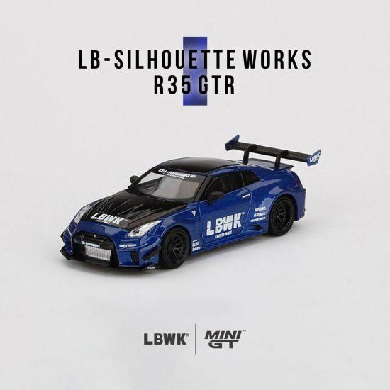 MINI GT 1/64 LB-Silhouette WORKS GT NISSAN 35GT-RR Ver.2 LBWK Blue