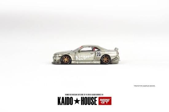 KAIDO☆HOUSE 1/64 NISSAN SKYLINE GT-R R34 KAIDO WORKS V4- ミニカー