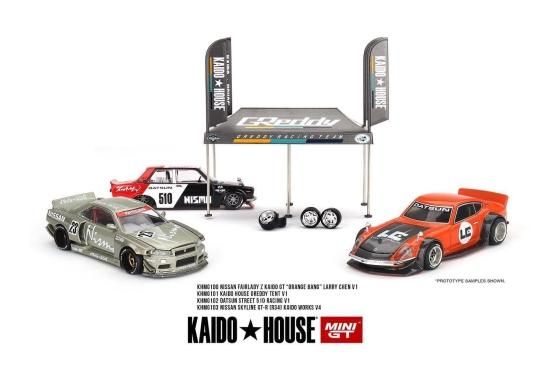 KAIDO☆HOUSE 1/64 NISSAN SKYLINE GT-R R34 KAIDO WORKS V4- ミニカー