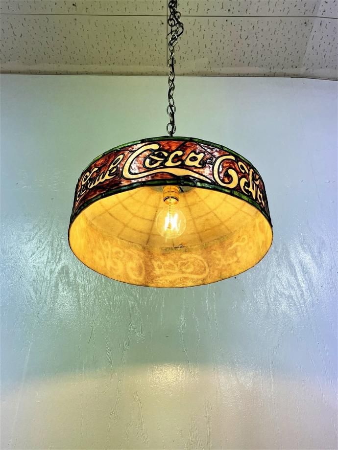 電飾看板 当時物 回転式 コカ・コーラ 照明ペンダントライト ランプ
