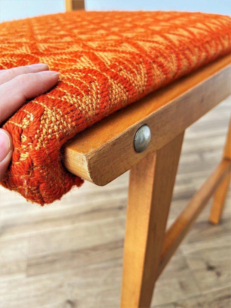 1960-70's ヴィンテージ ファブリック ダイニングチェア