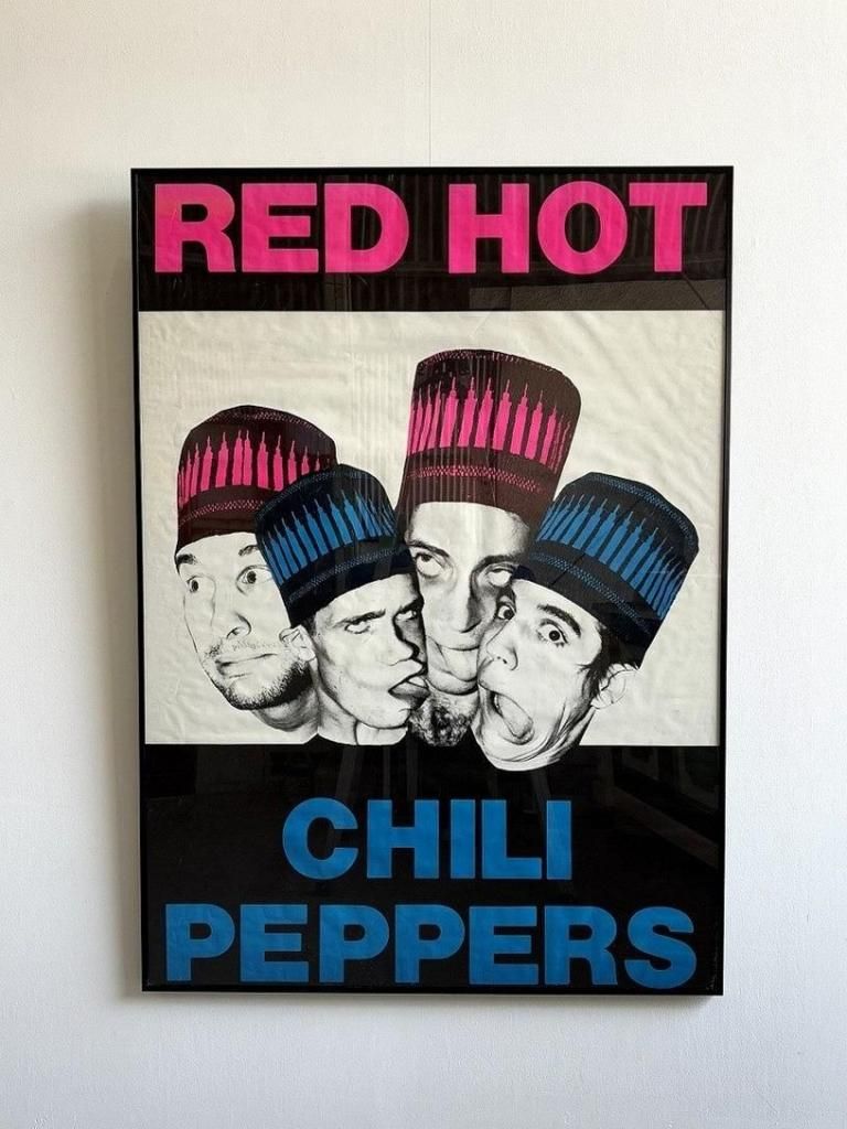 1980's ”Red Hot Chili Peppers” 額入り SUBWAY ポスター